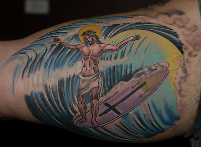 surf tattoo